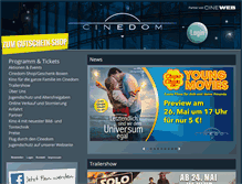 Tablet Screenshot of cinedom.de